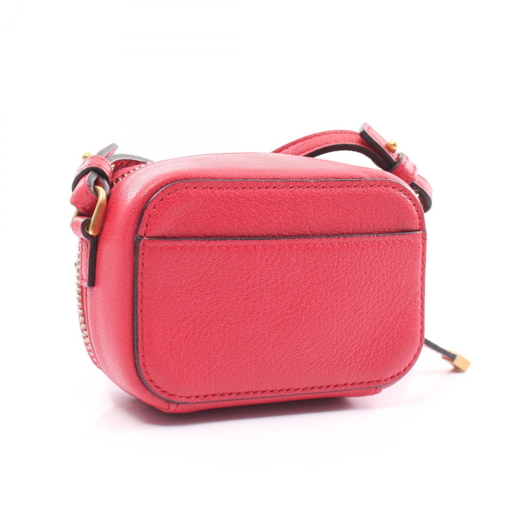 Dior Bag Pouhi Shoulder Pouch Red Saddle Saddle Leather